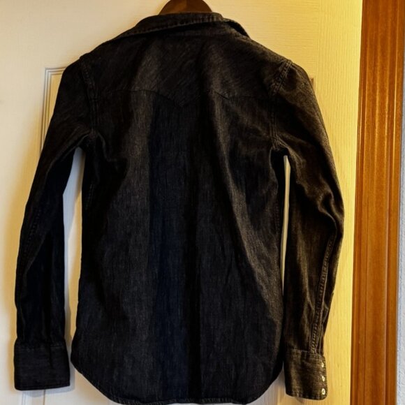 Charcoal grey and black button up shirt by Ralph Lauren. size small. - Picture 2 of 5